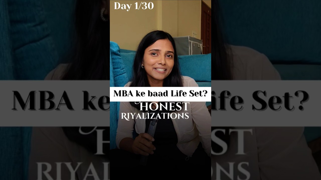 IIM ke baad life set? #mba #iim #riyalizations #cat2025 #lifestory