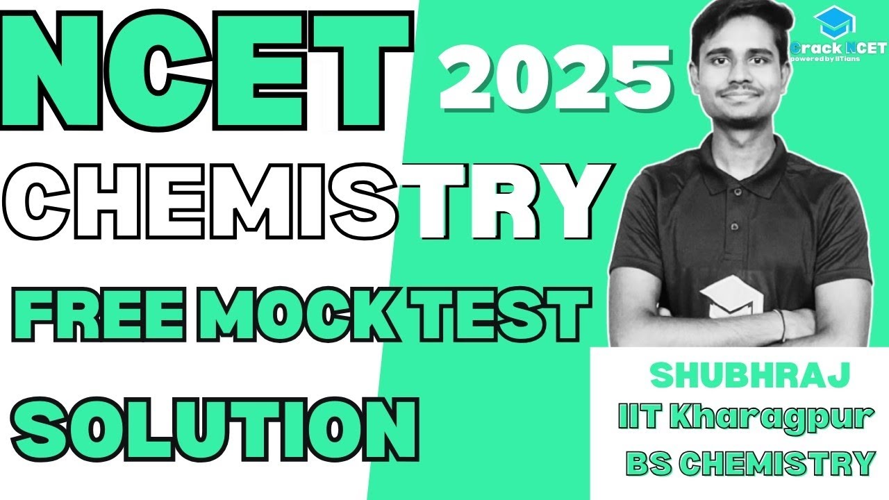 Free Mock Test 1 Chemistry Solution  | Boost Your NCET Preparation! | NCET 2025 | Bsc bed