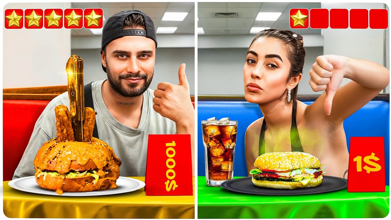 بهترین همبرگر دبی رو امتحان کردیم !1000دلار 💀🐸