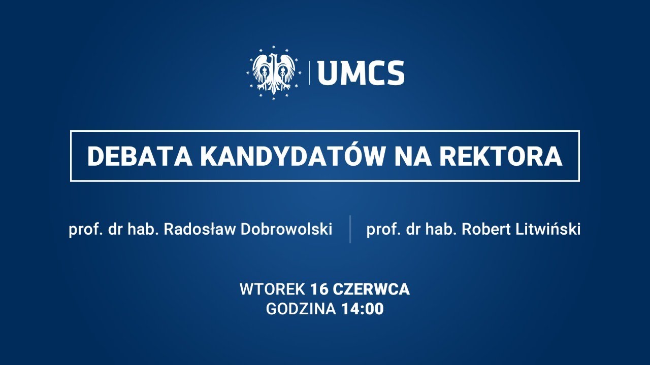 Debata kandydatów na Rektora UMCS