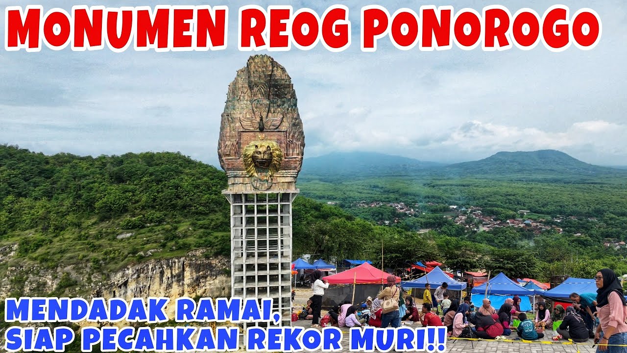 MAKIN RAMAI SIAP PECAHKAN REKOR MURI‼️Monumen Reog Ponorogo Terbaru