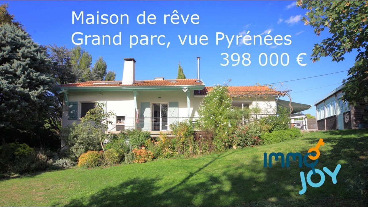 Auterive, côteaux, charmante maison avec vue sur les Pyrénées