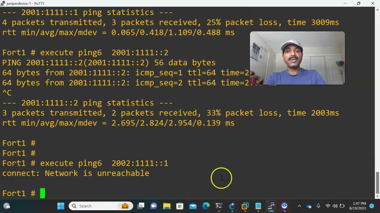 IPV6 RIPng in Fortigate