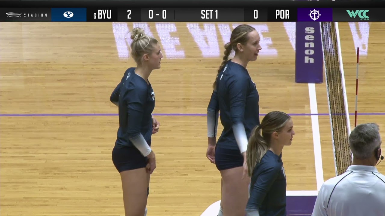 Portland Volleyball vs #6 BYU (0-3) - Full Game