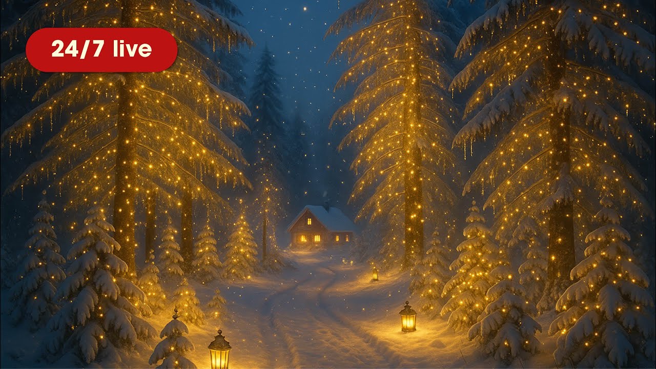 Panic & Anxiety Soothing 24/7 | Soft Holiday Instrumentals | No Ambience
