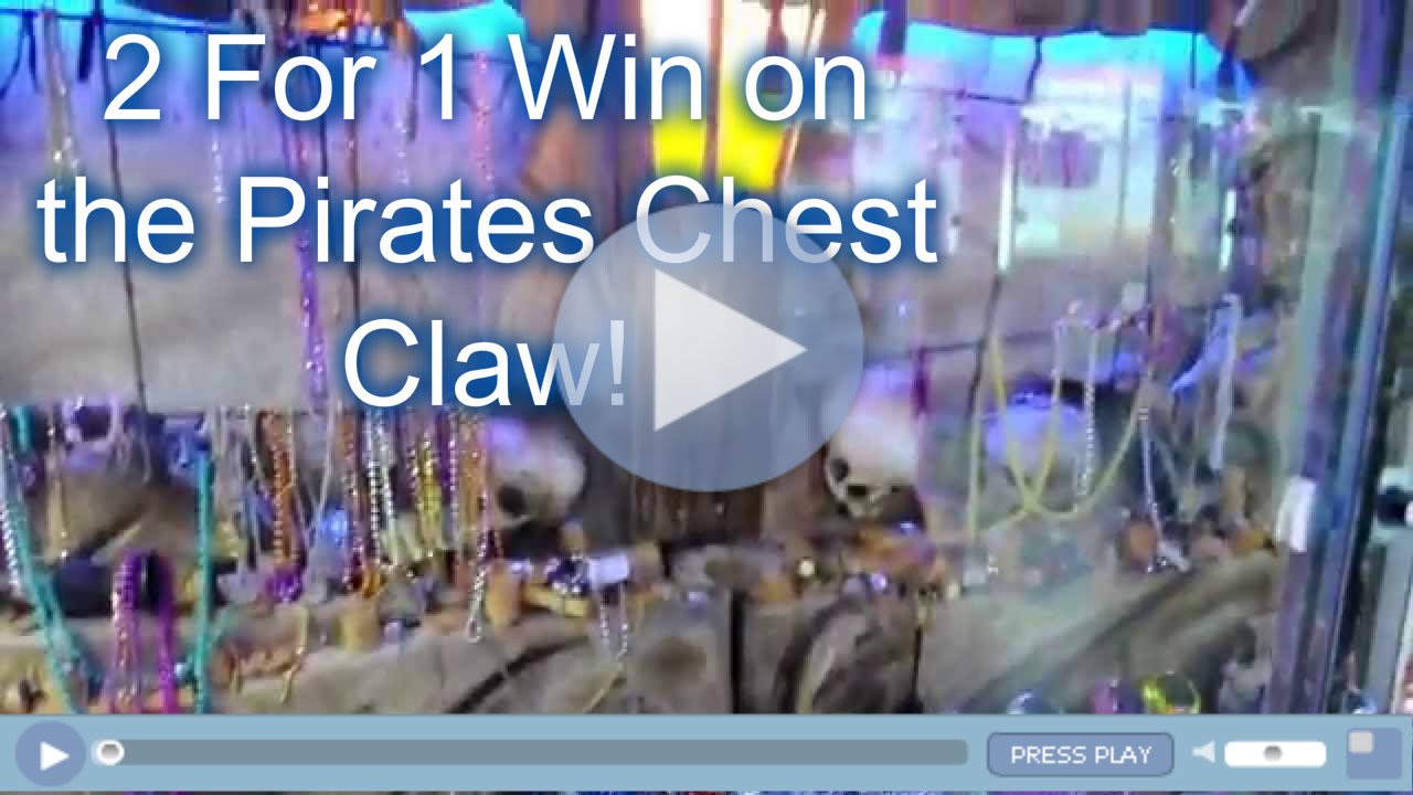 Claw Machine Double Win 2 For 1 Pirates Chest Claw Macine!!! Magic Planet Dubai