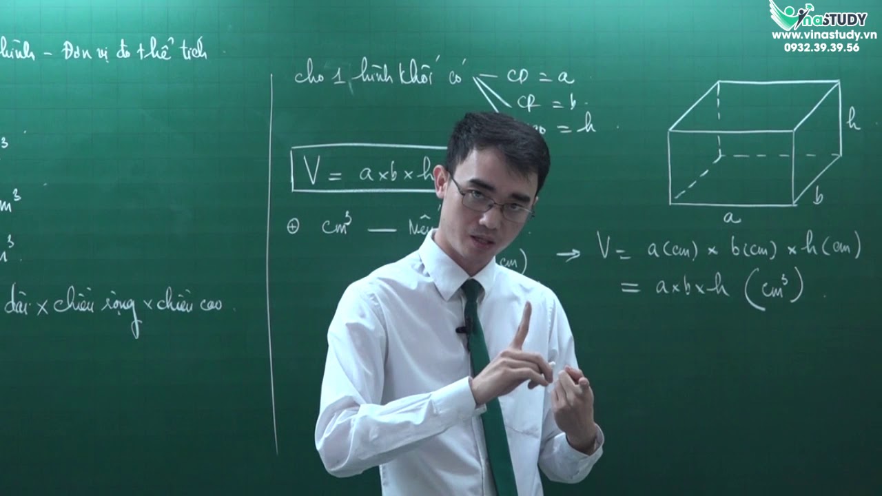 Toán lớp 5 - Thể tích của 1 hình - Đơn vị đo thể tích -thầy Nguyễn Thành Long -Vinastudy.vn