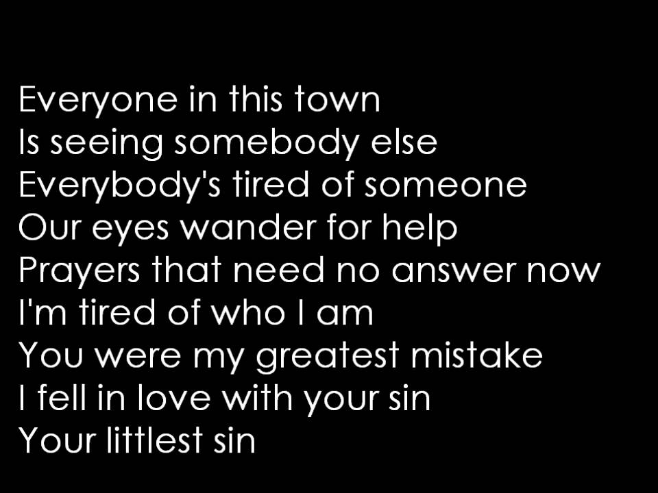 Anberlin - Feel Good Drag  Lyrics
