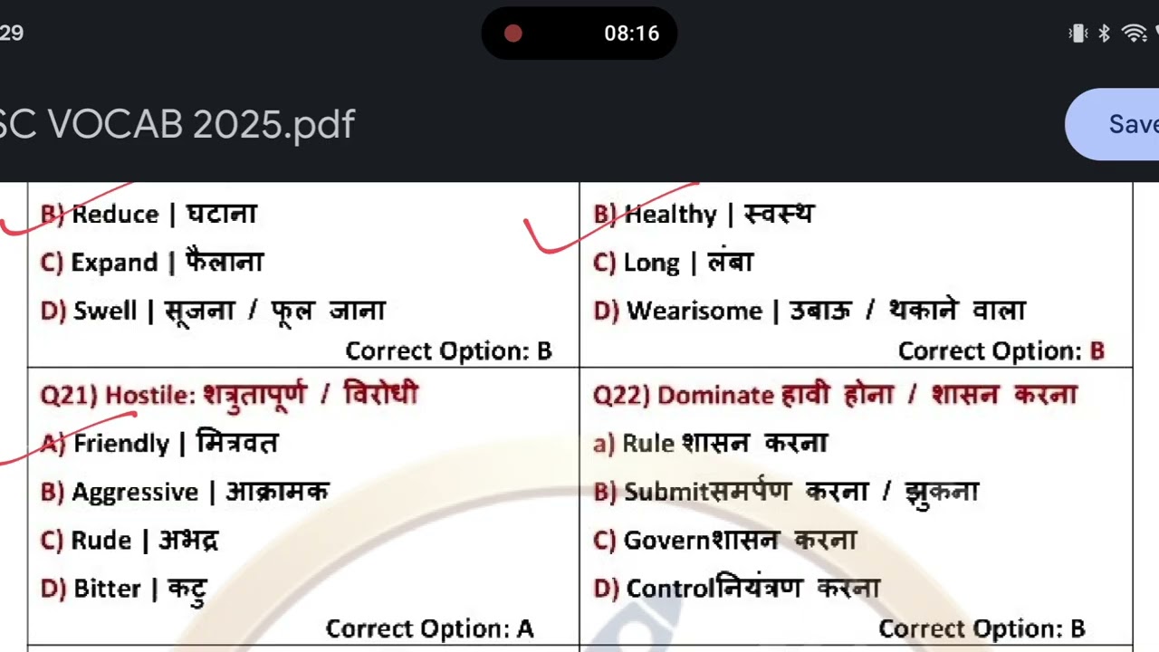 ALL ANTONYMS ASKED in SSC stenographer 2025