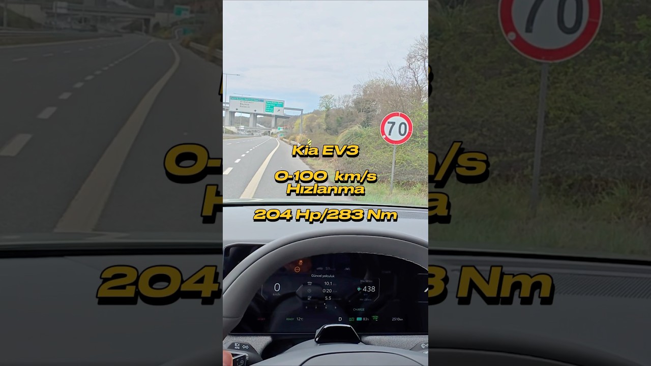 Kia EV3 0-100 Hızlanma Detaylı test videosu PaylaşıYorum YouTube kanalımda yayında. #reklam