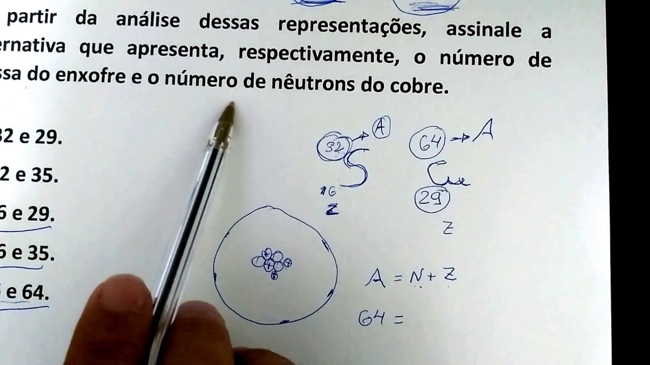 Prova Etec 1º semestre 2018 Questão 07 de química.
