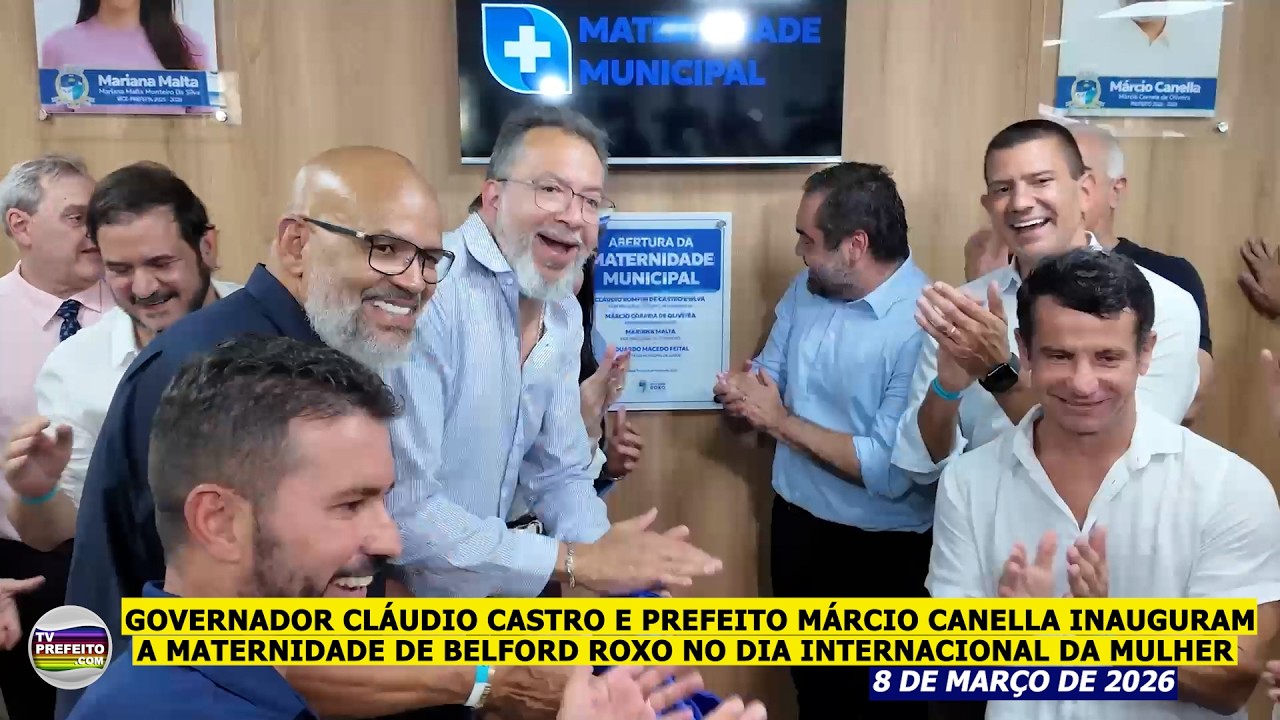 Governador Cláudio Castro e prefeito Márcio Canella inauguram  Maternidade de Belford Roxo