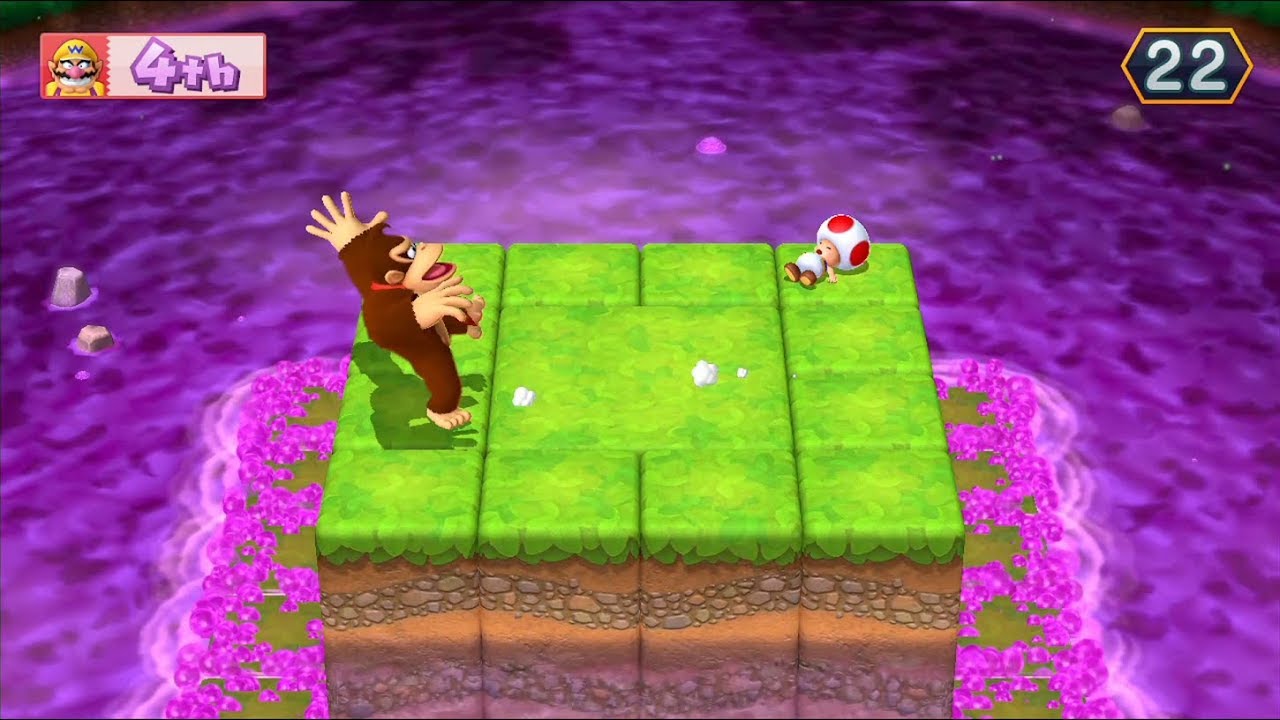 Mario Party 10 - Coin Challenge (Master CPU) Donkey Kong vs Wario vs Toad vs Yoshi #104