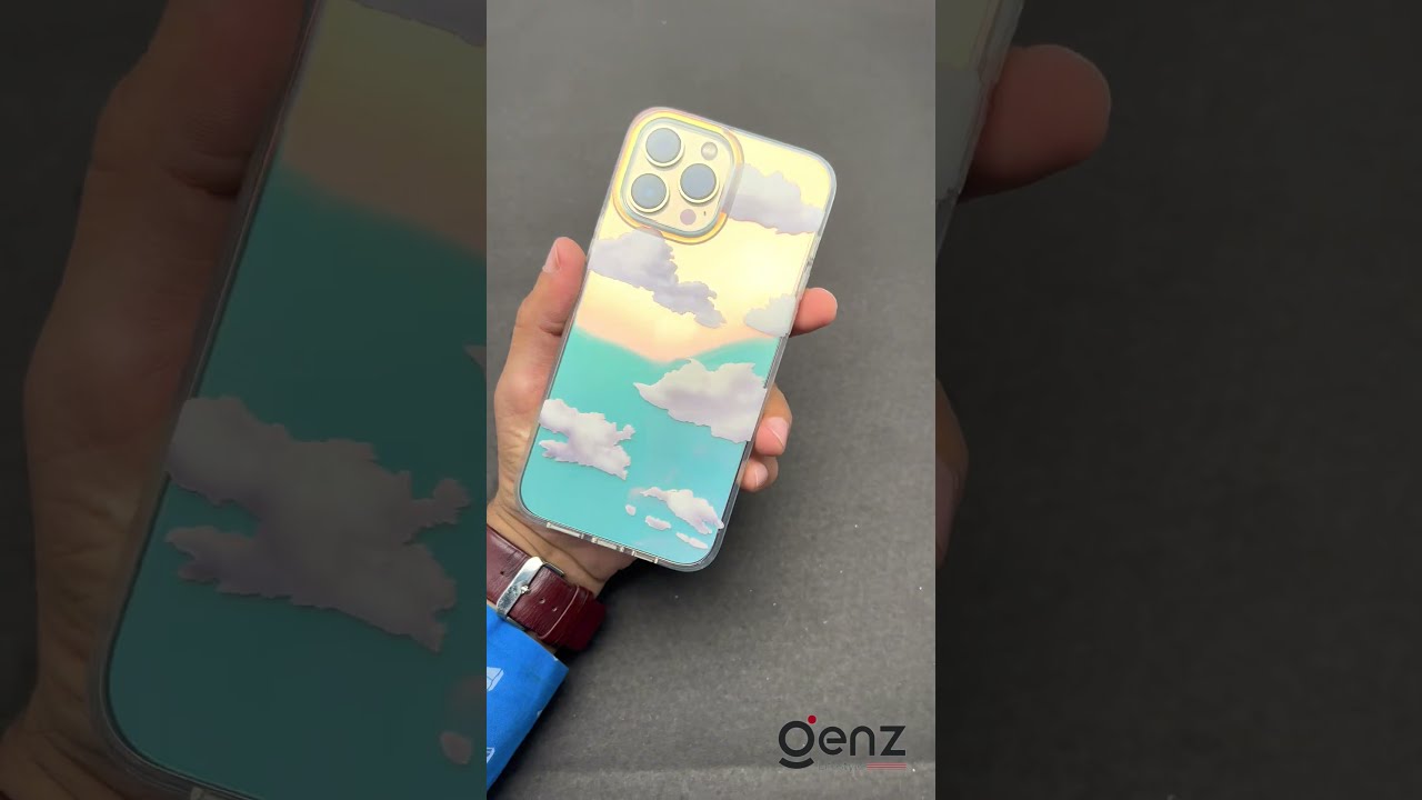 Laser Cloud ☁️ Pattern Bling Shiny Color Changing Design Case For IPhone 😍😍🔥
