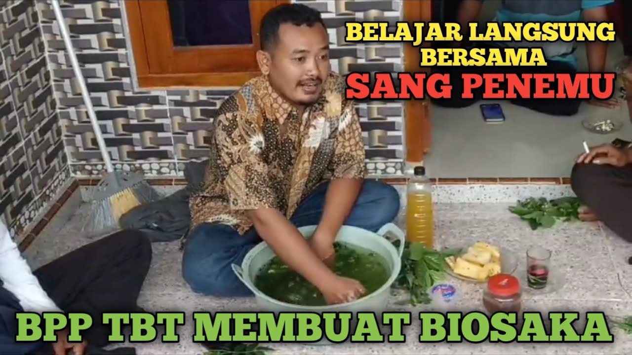 BPP TBT Membuat Biosaka Bersama Sang Penemu