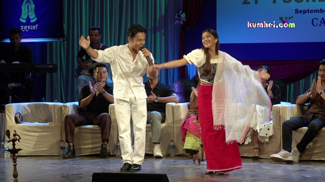 Amar Mayanglambam & Ratana Kshetrimayum at Cine Actors' Guild Manipur  (CAGM'S) 21st Foundation Day