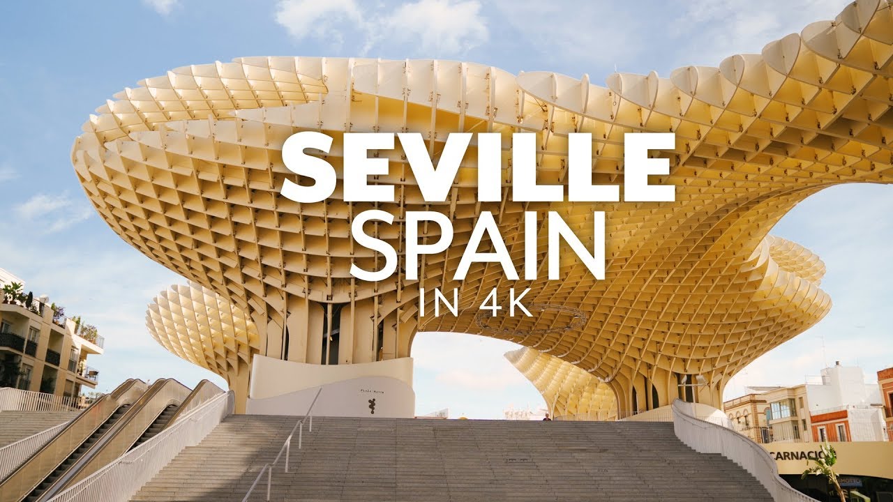 Seville or Sevilla, Spain - 4K Cinematic Walking City Streets Tour