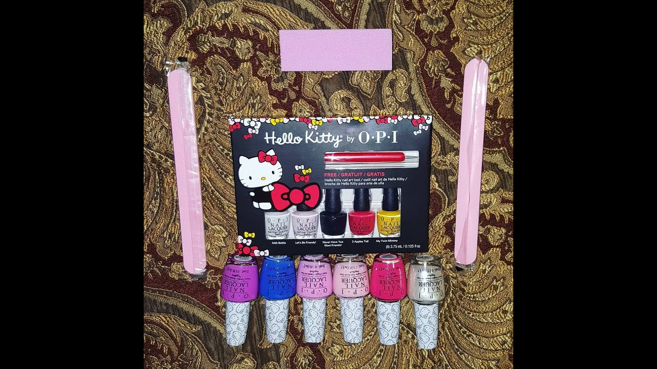 OPI Hello Kitty Collection Haul and Review in HD