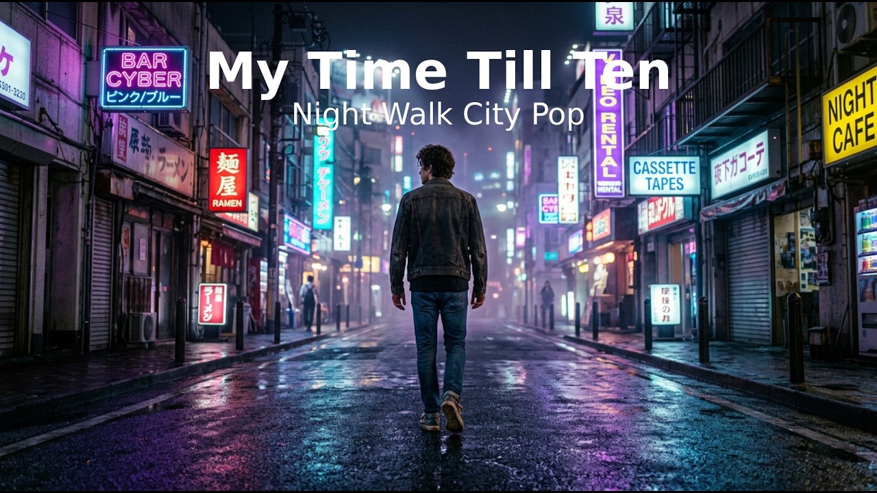 My Time Till Ten 🌙 | Night Walk City Pop