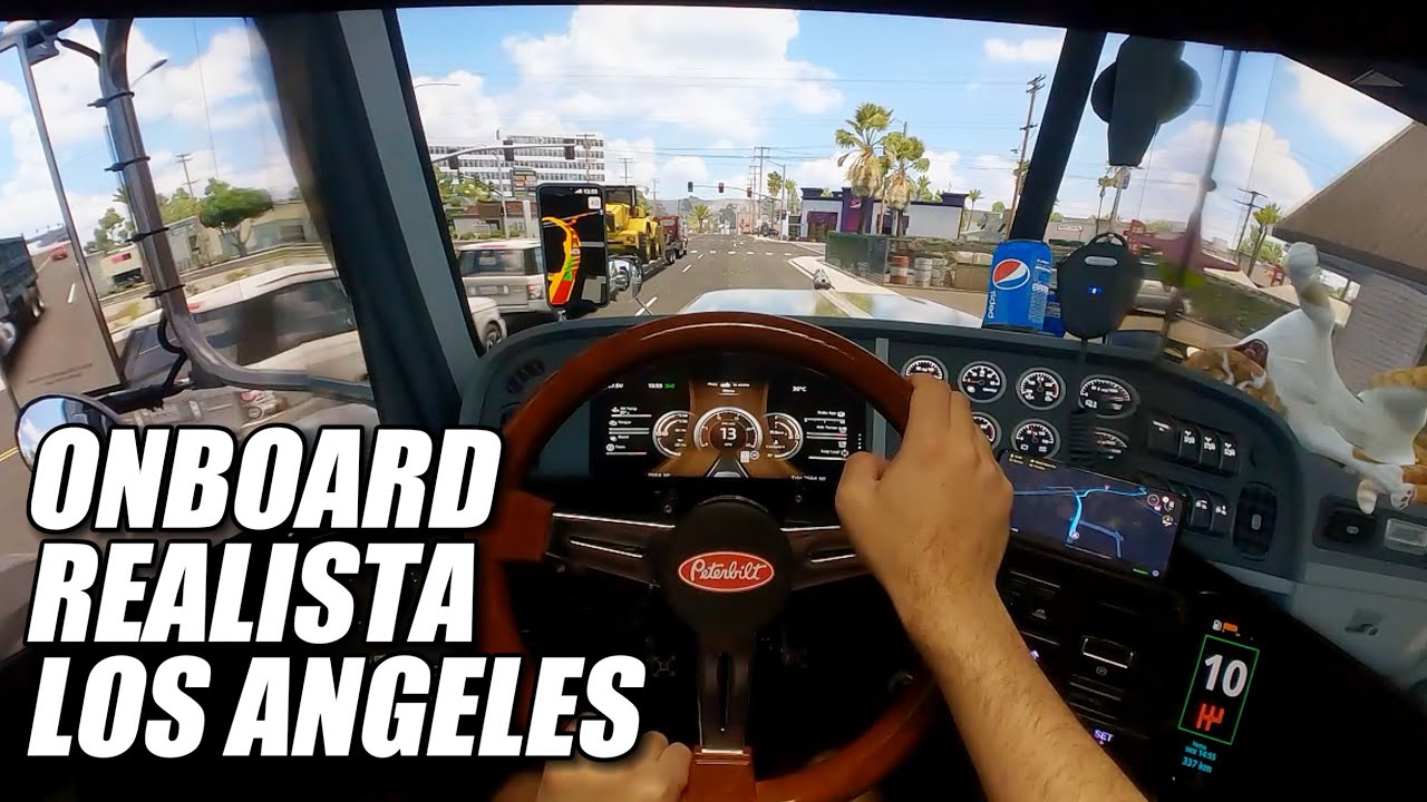AMERICAN TRUCK NO MODO REALISTA - Onboard Peterbilt By Jon Ruda | Cockpit ATS