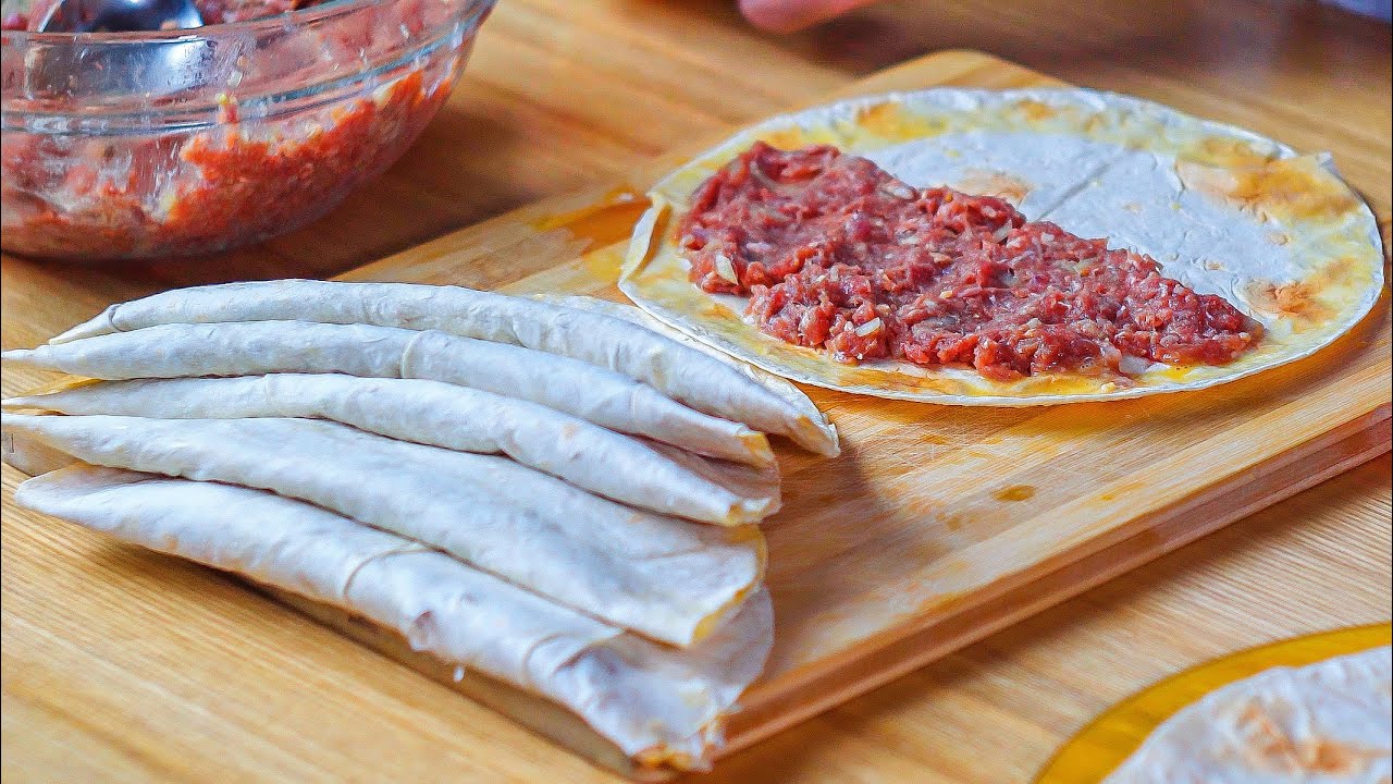 Невероятный чебуреки из лаваша за 10 минут! Простой и вкусный рецепт ленивых чебуреков.