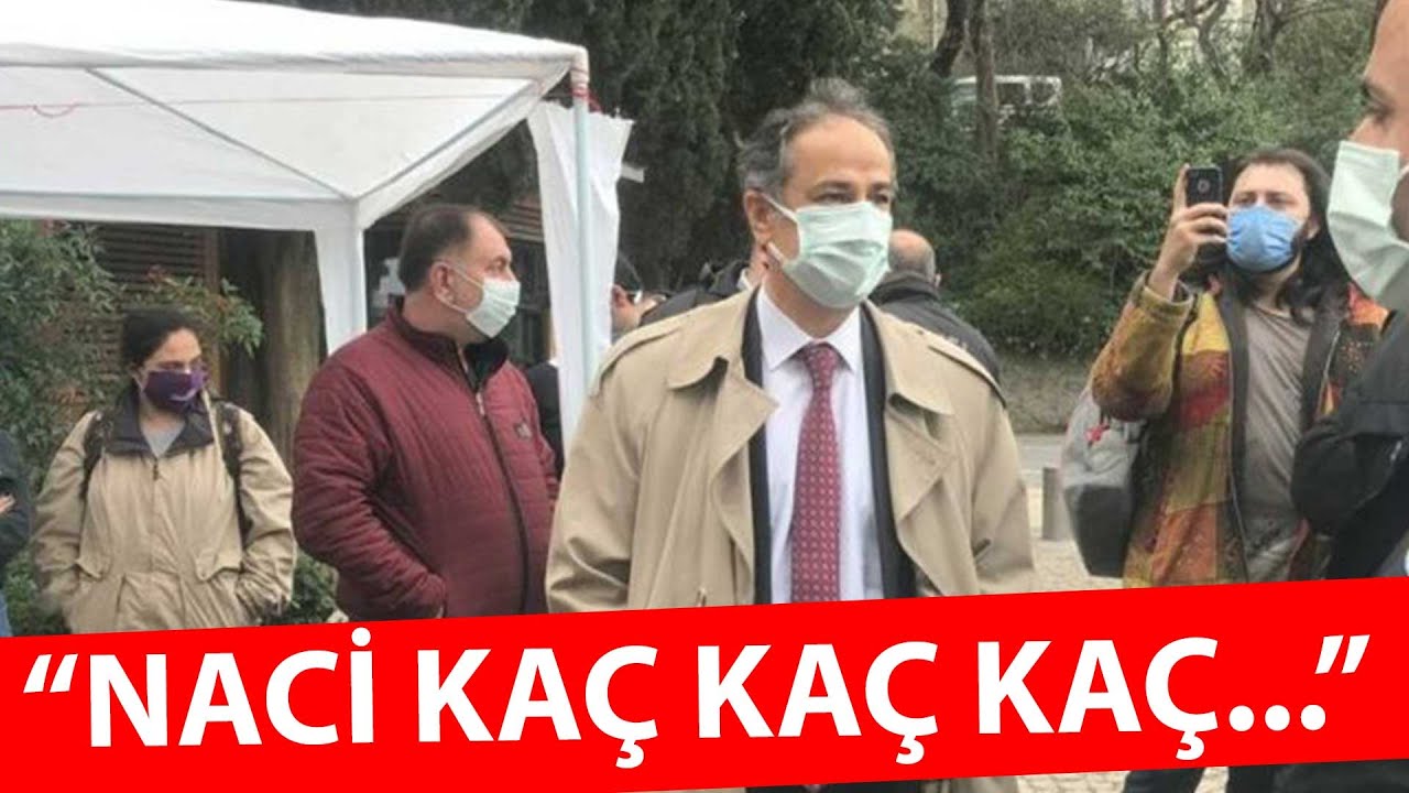 Melih Bulu'nun yerine vekaleten atanan Naci İnci, Boğaziçililer tarafından böyle protesto edilmiş