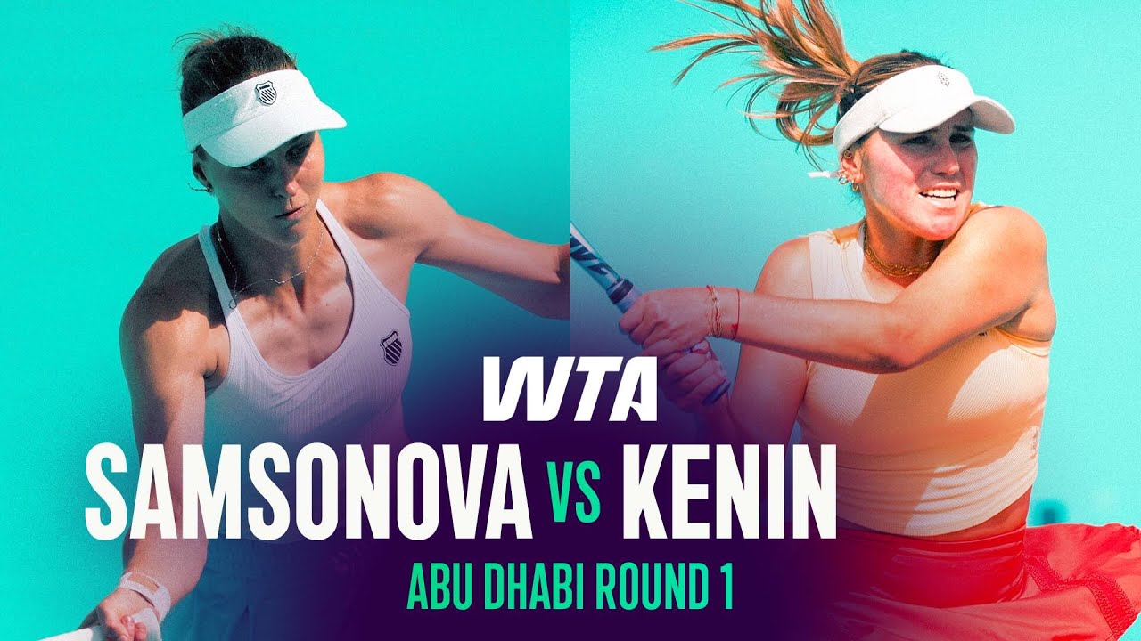 Liudmila Samsonova vs. Sofia Kenin | 2026 Abu Dhabi Round 1 | WTA Match Highlights