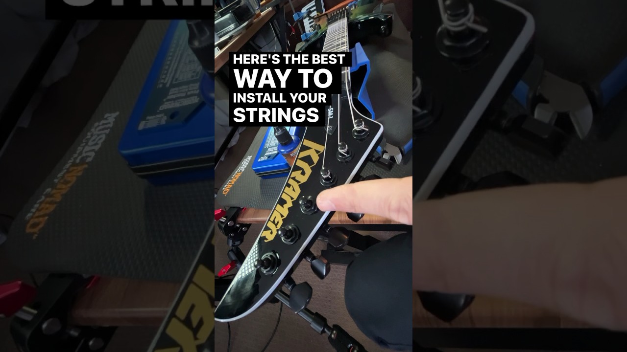 BEST WAY to install strings strings  #shorts