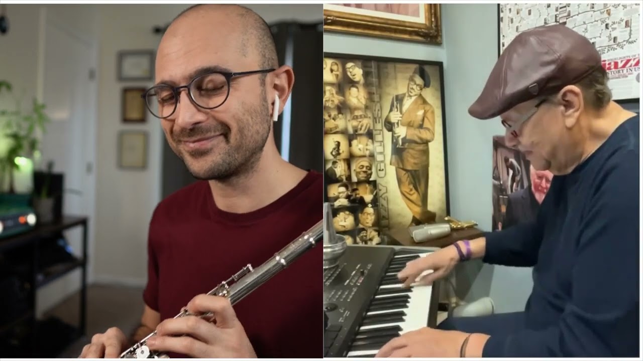 Arturo Sandoval with Sarpay Ozcagatay - Jazz Blues Jam (jazz flute)