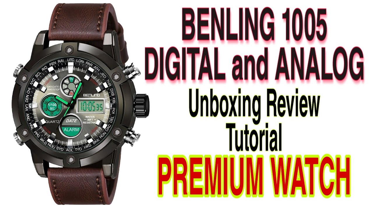 Benling 1005 Analog Digital Sports Watch🔥 UNBOXING REVIEW TUTORIAL