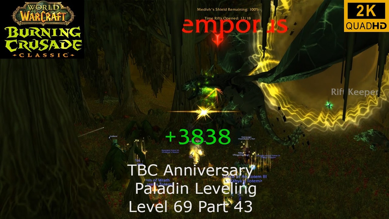 WoW TBC Anniversary | Paladin Leveling | Level 69 Part 43 | Holy Paladin PoV | No Commentary 2K