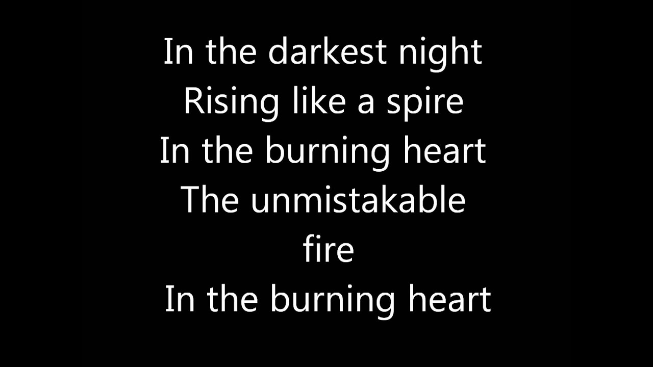 Burning heart Survivor lyrics