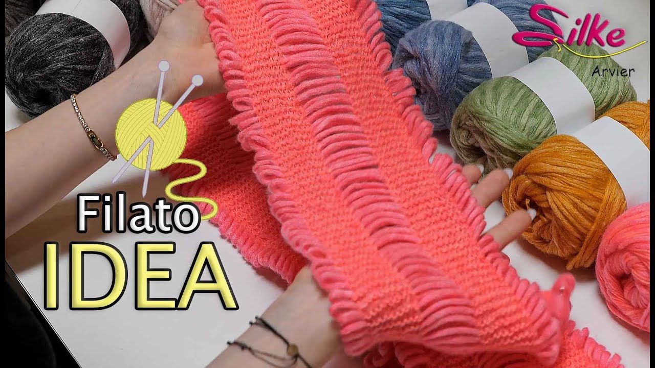 Tutorial Sciarpa - Filato Idea Bertagna Filati by Arvier