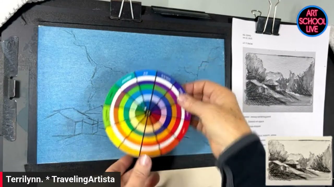 Painting a Snowy Landscape with Terrilynn Dubreuil