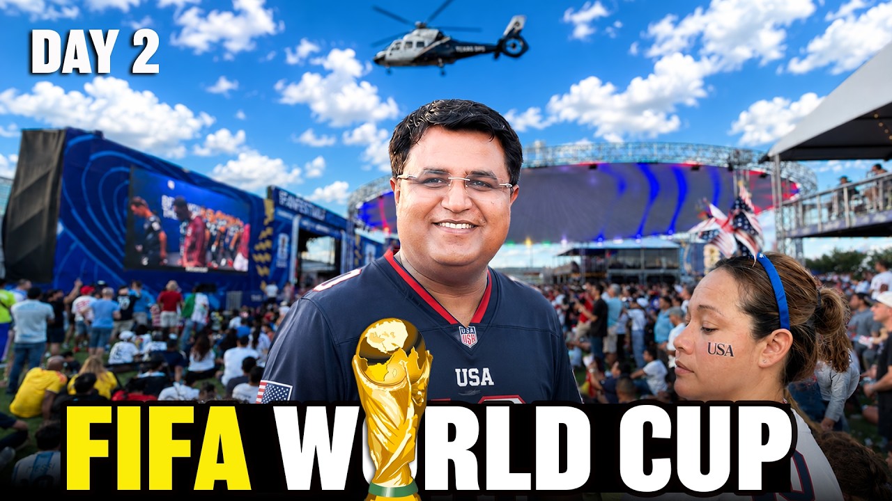 😱Crazy Crowd at FIFA Fan Festival Houston 🇺🇸⚽️ | India 🇮🇳 Se Family Aa Gayi | Day 2