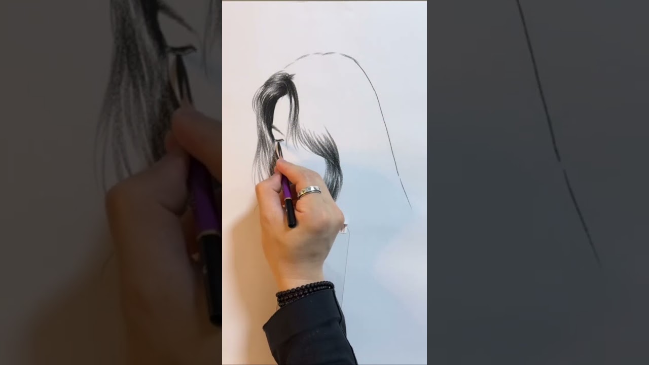 Sunrise in Your Eyes - Beautiful girl drawing #pencilportrsit #art #sketch#charcoalshading