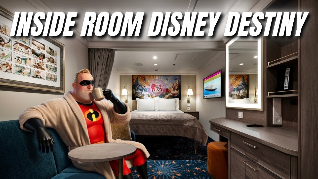 Каюта Disney Destiny Inside | Экскурсия по каютам Disney Cruise Line | Взрослые в Disney