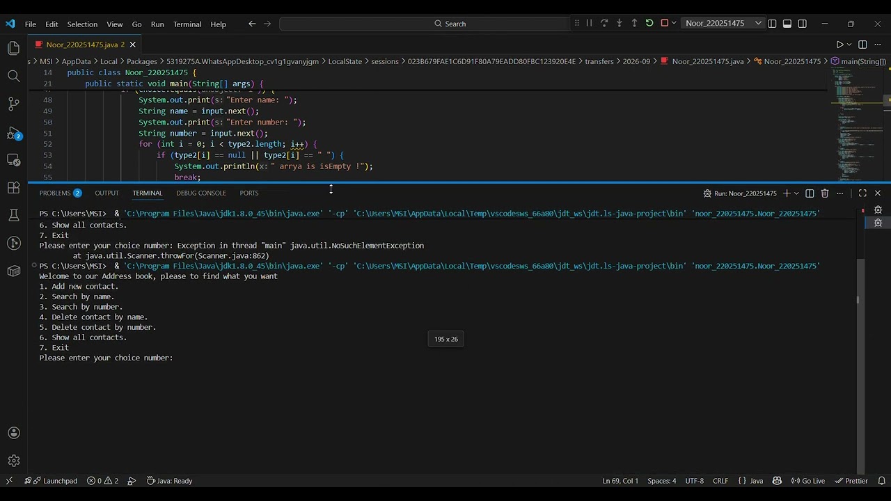Noor 220251475 java   Visual Studio Code 2026 03 02 21 13 14