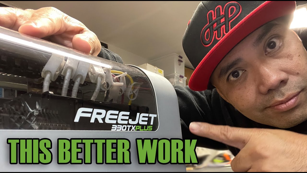 ПЕРВАЯ DTF-ПЕЧАТЬ НА OMNIPRINT FREEJET 330TX PLUS (S:09/Vlog 014)