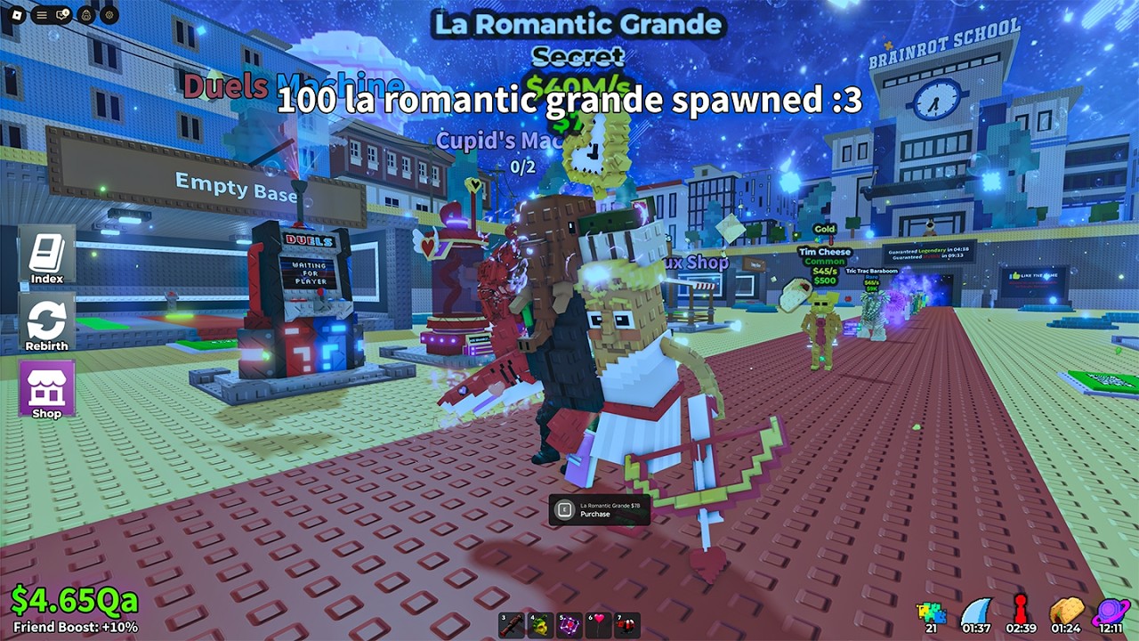 i Got La Romantic Grande in Admin Abuse - 🌮Taco Tuesday🌮 - Modded - Steal a Brainrot