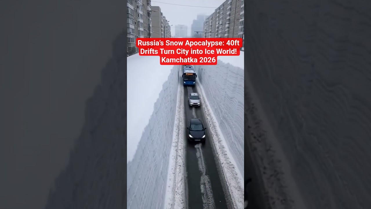 Russia&rsquo;s Snow Apocalypse: 40ft Drifts Turn City into Ice World! Kamchatka 2026#kamchatka #russia