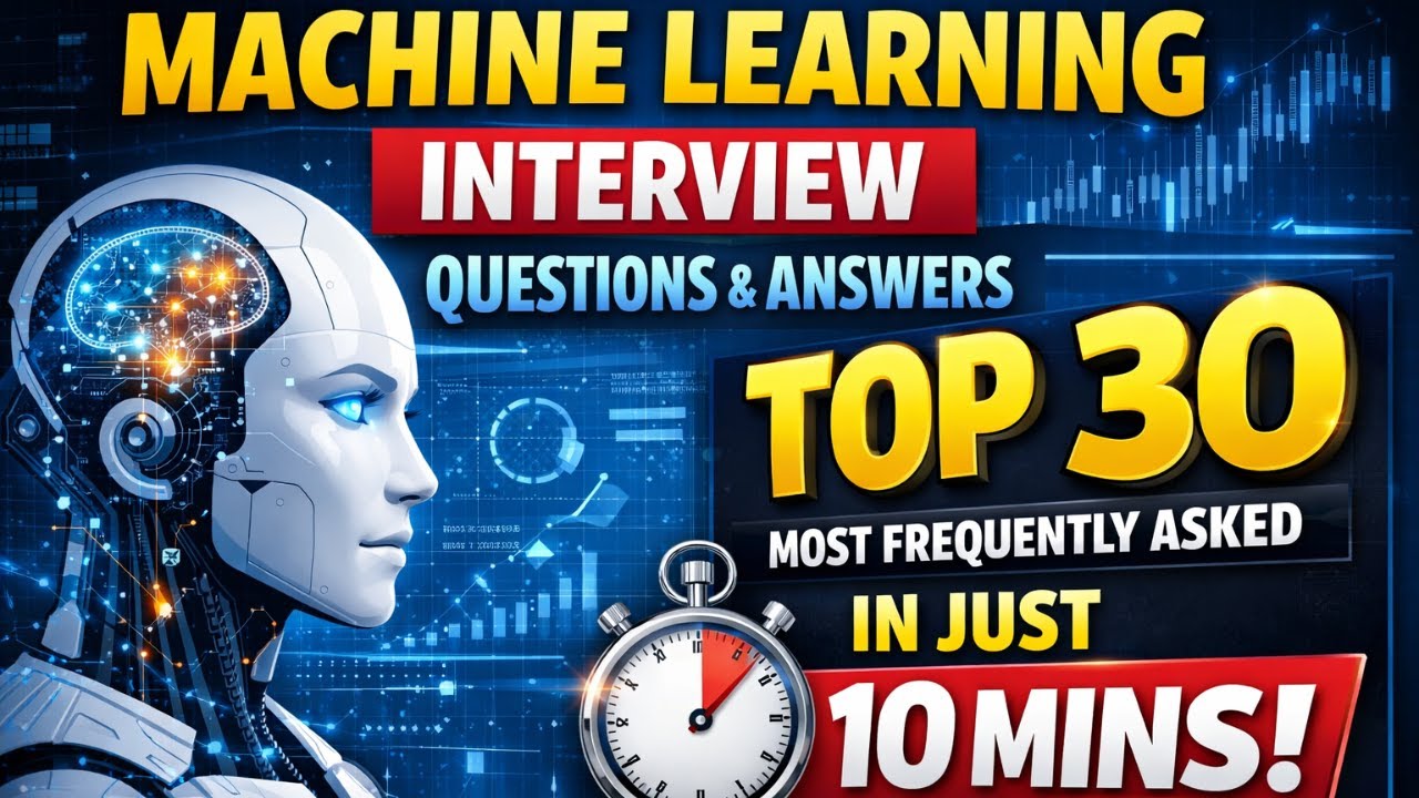 Top Machine Learning Interview Questions and Answers | Most Frequently Asked ML Interview Prep