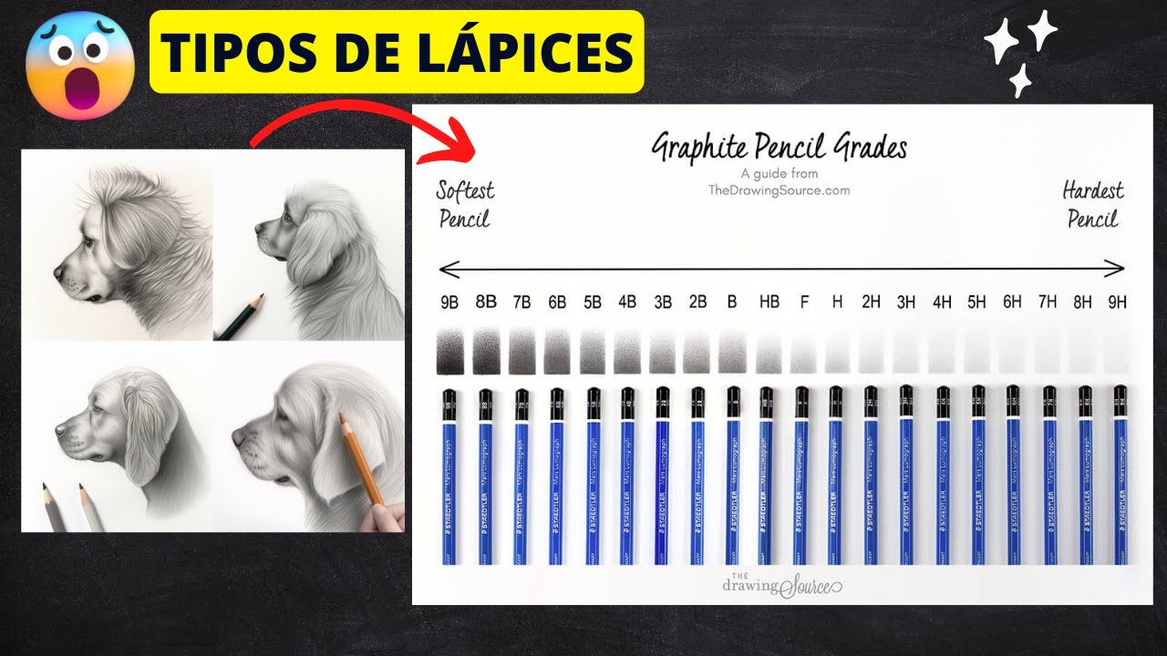 ¿Cuáles son los LÁPICES para DIBUJAR? Diferencias entre el LÁPIZ H y LÁPIZ B [LÁPICES DE GRAFITO]