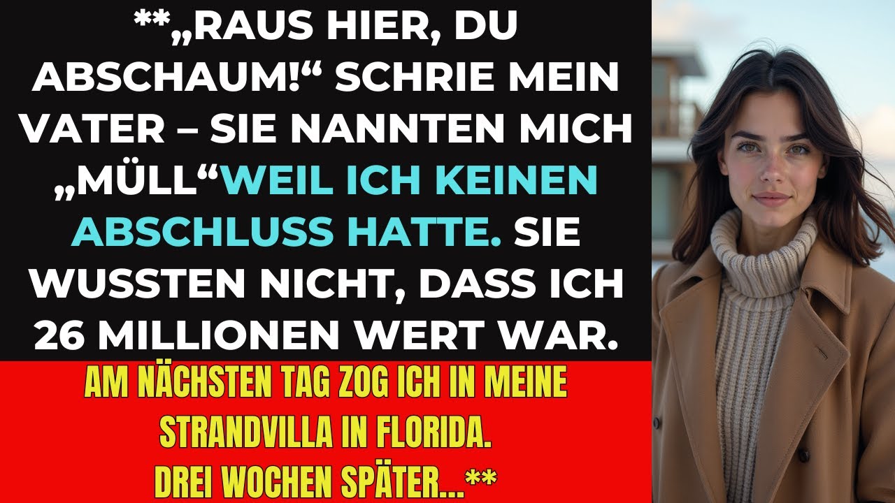 👉 „RAUS HIER, DU ABSCHAUM!“ – Sie wussten nicht, dass ich 26 Millionen wert bin!