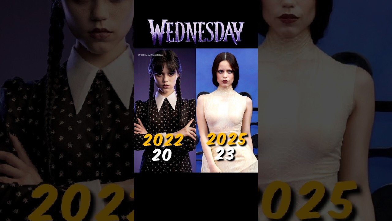 Wednesday ⭐(2022 - 2025) Cast Then Vs Now  | #shorts