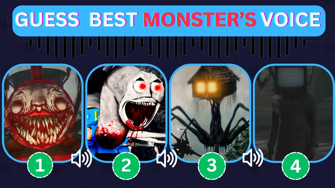 OMG GUESS the MONSTER'S VOICE | Spider Thomas, Choo Choo Charles,House Head COFFIN DANCE