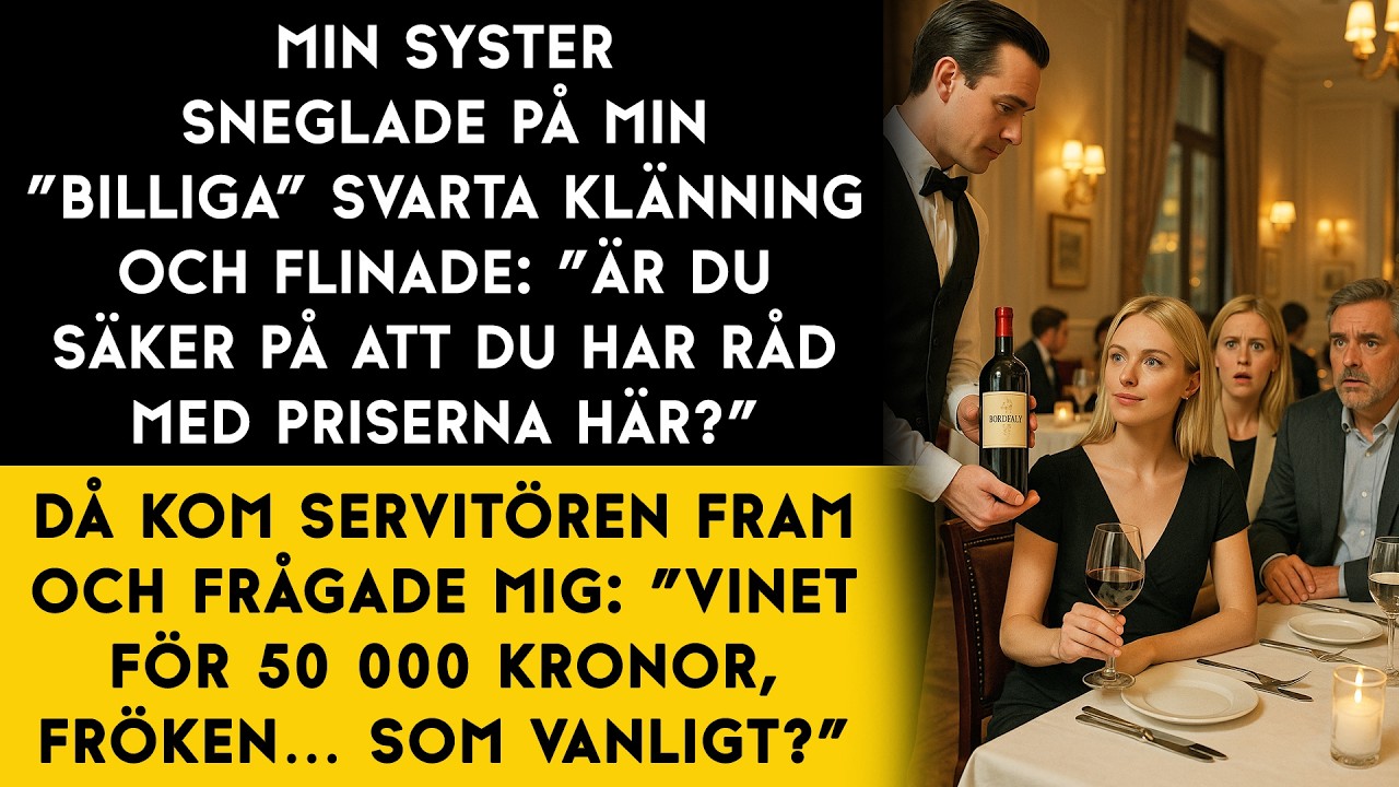 Min familj hånade min fattigdom… tills servitören yttrade en enda mening