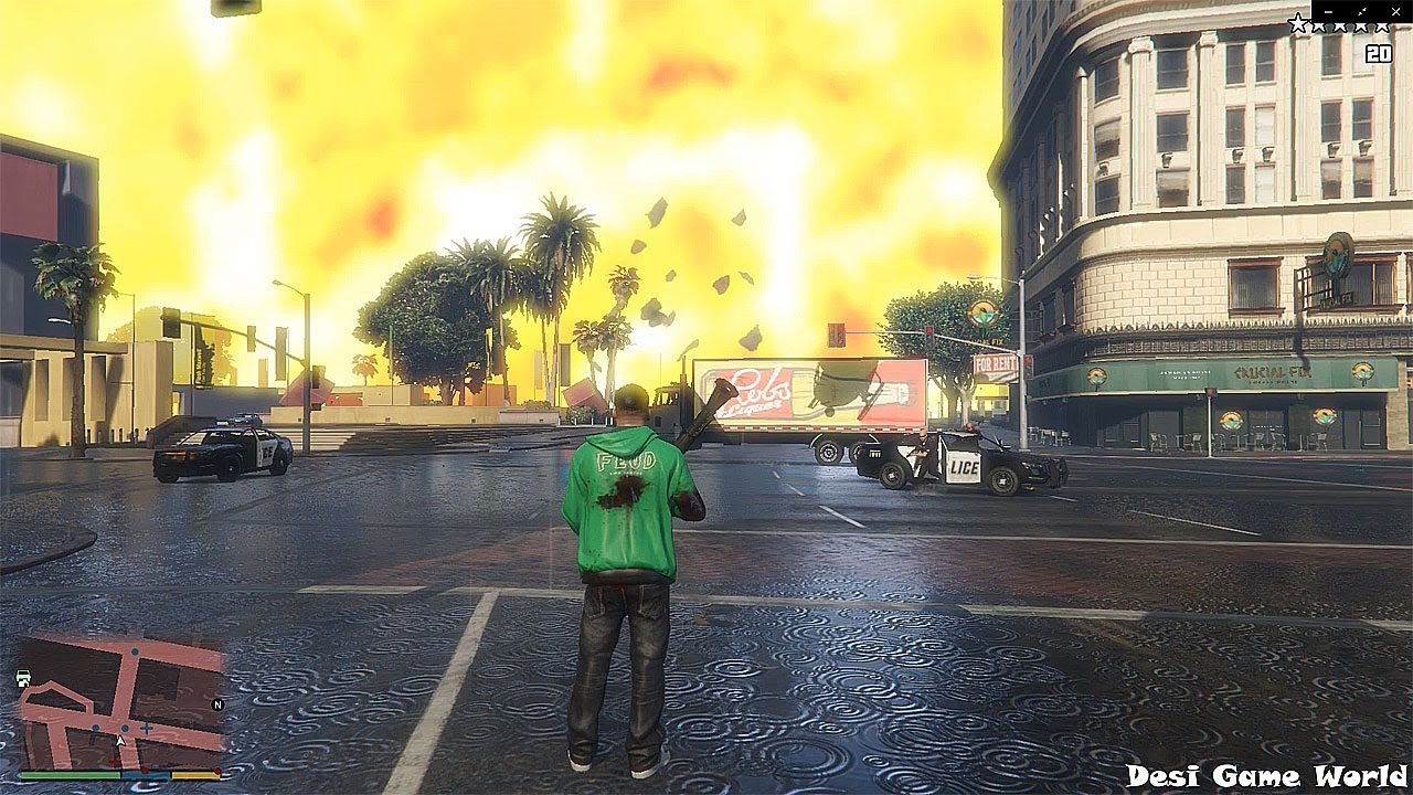 GTA 5 Nuclear Explosion Project Rocket Launcher Only Fun