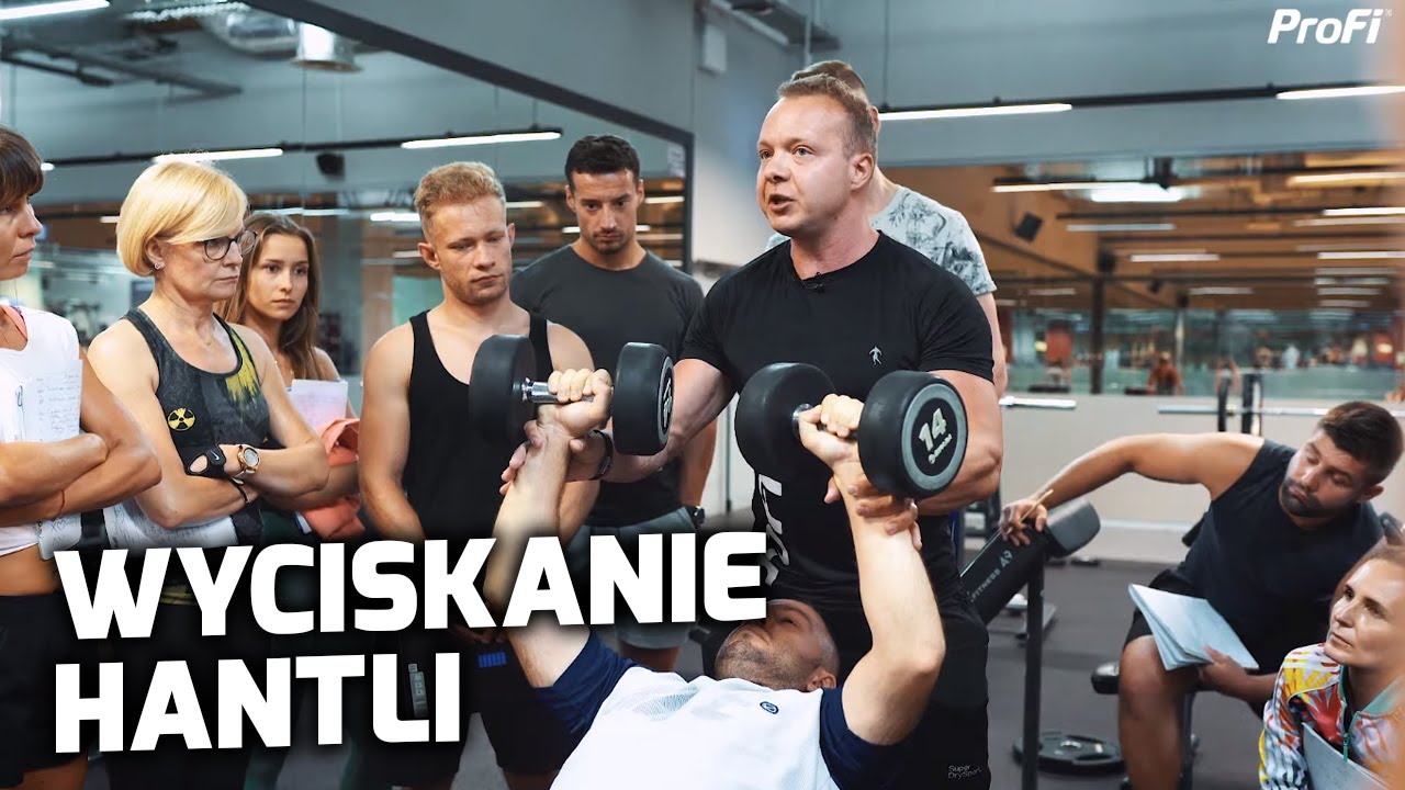 WYCISKANIE HANTLI - PODSTAWY TRENINGU KLATKI - SZYMON MOSZNY