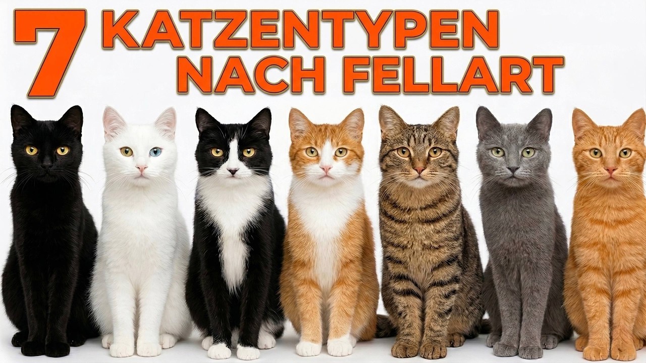 🐱 7 Typen von Katzenpersönlichkeiten nach Fellfarbe | Genetik und emotionale Bindungen
